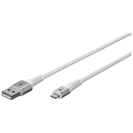 Goobay Lightning USB-A Supersoft Textile Cable with Metal Plugs | 74511