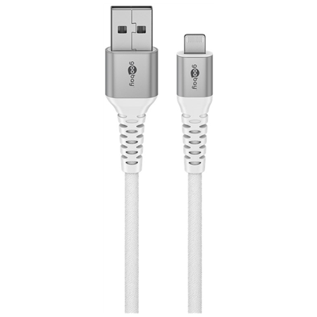 Goobay Lightning USB-A Supersoft Textile Cable with Metal Plugs | 74512