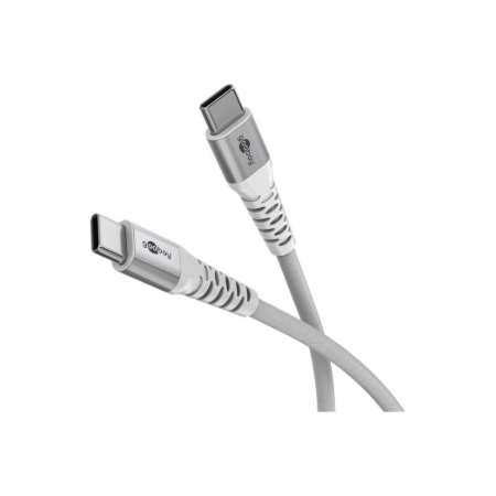Goobay USB-C Supersoft Textile Cable with Metal Plugs | 70193