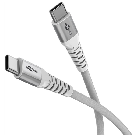 Goobay USB-C Supersoft Textile Cable with Metal Plugs | 70194