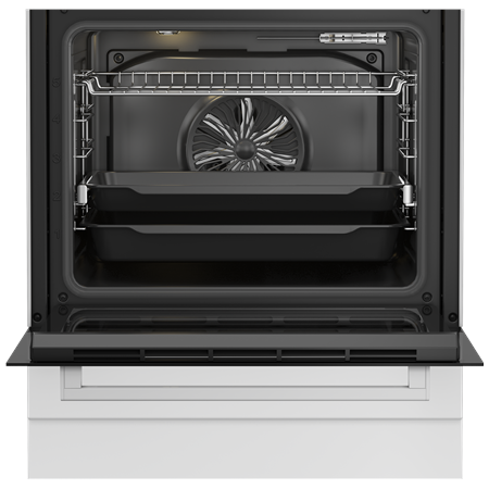 BEKO Cooker | FBM62330GWDTN | Hob type Gas | Oven type Electric | White | Width 60 cm | Grilling | LED | Depth 60 cm | 72 L