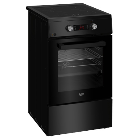 BEKO Cooker | FSM59305BDT | Hob type Induction | Oven type Electric | Black | Width 50 cm | Grilling | Depth 60 cm | 60 L