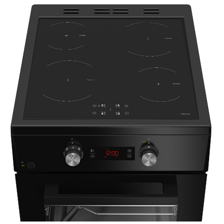 BEKO Cooker | FSM59305BDT | Hob type Induction | Oven type Electric | Black | Width 50 cm | Grilling | Depth 60 cm | 60 L