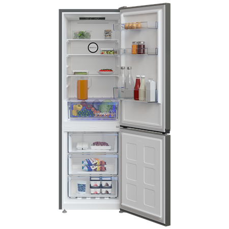BEKO Refrigerator | B3RCNA344HG | Energy efficiency class E | Free standing | Combi | Height 179.6 cm | No Frost system | Fridge