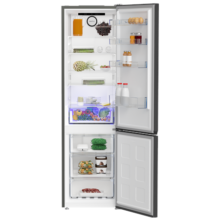 BEKO Refrigerator | B5RCNA405HXBR1 | Energy efficiency class D | Free standing | Combi | Height 203.5 cm | No Frost system | Fri