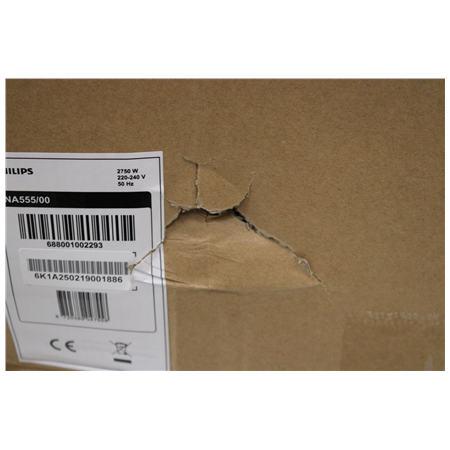 SALE OUT. Philips Dual Basket Airfryer | NA555/00 5000 series | Power 2750 W | Capacity 9 L | RapidAir Plus | Silver | DAMAGED P