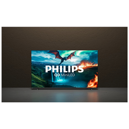Philips QD MiniLED 4K TV | 55MLED820/12 | 55 | Smart TV | TITAN OS | Black