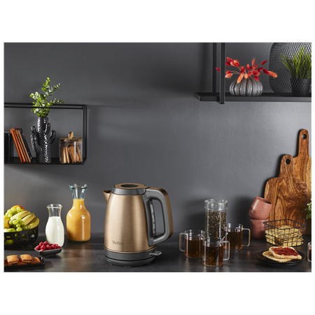 TEFAL Coppertinto Kettle | KI280G10 | Electric | 2400 W | 1.7 L | Stainless steel | 360° rotational base | Copper/Black