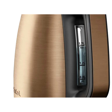 TEFAL Coppertinto Kettle | KI280G10 | Electric | 2400 W | 1.7 L | Stainless steel | 360° rotational base | Copper/Black