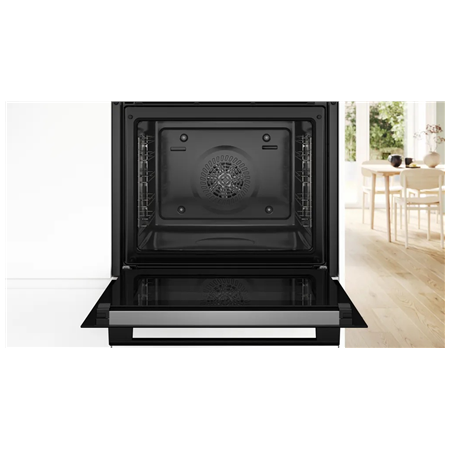 Bosch Oven | HRG578BB7 | 71 L | Electric | Pyrolysis | Knobs | Steam function | Height 59.5 cm | Width 59.4 cm | Black