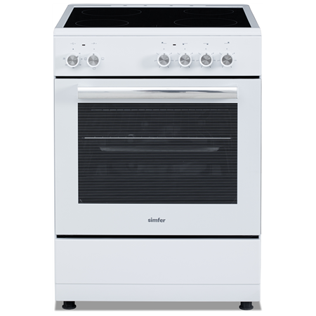 Simfer | Cooker | 6043SEDBB | Oven type Electric | White | Width 60 cm | Depth 60 cm