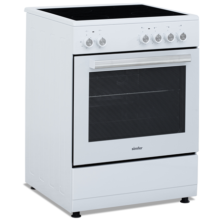 Simfer | Cooker | 6043SEDBB | Oven type Electric | White | Width 60 cm | Depth 60 cm