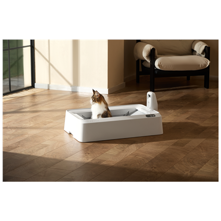 PETKIT Purobot Crystal Duo with Camera Self-Cleaning Cat Litter Box | White