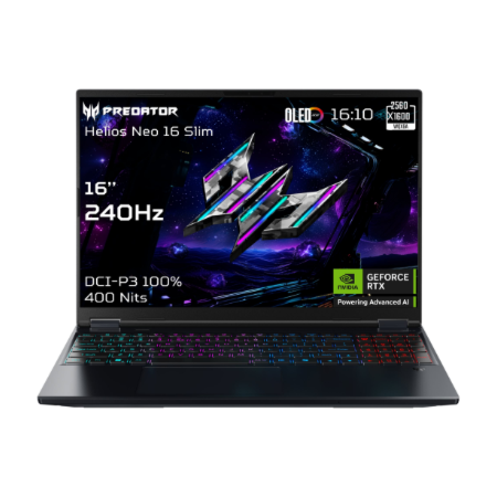 Acer | Predator Helios Neo 16S AI PHN16S-71-7556 | Abyssal Black | 16 " | OLED | WQXGA | 2560 x 1600 pixels | Intel Core U7 | 25