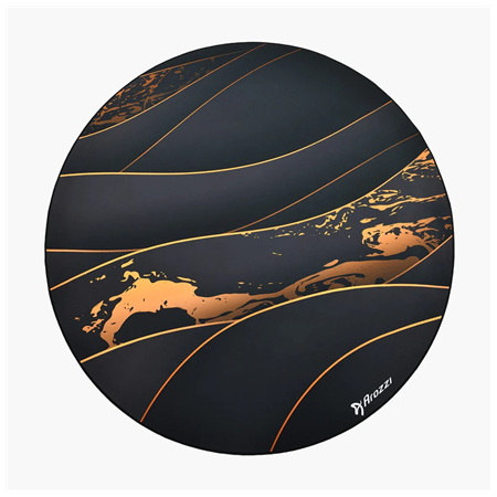 Arozzi Zona Round Floor Pad | Black/Gold