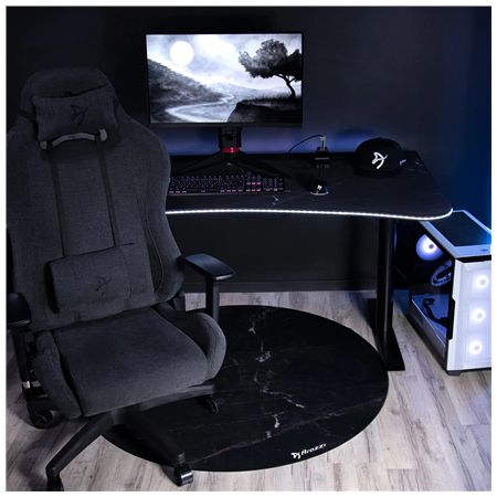 Arozzi Zona Round Floor Pad | Black Marble