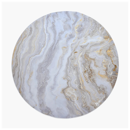 Arozzi Zona Round Floor Pad | White Marble