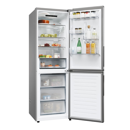 Candy Refrigerator | ECN2CQTEX186 | Energy efficiency class E | Free standing | Combi | Height 185 cm | No Frost system | Fridge