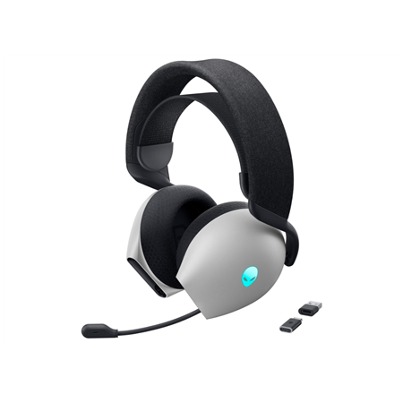 Dell Gaming Headset | Alienware Tri Mode AW725H | Bluetooth | Over-Ear | Microphone | Noise canceling | Wireless | Lunar Light