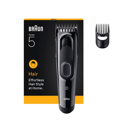 Braun Hair Clipper | HC5510 Series 5 | Cordless | Number of length steps 9 | Black