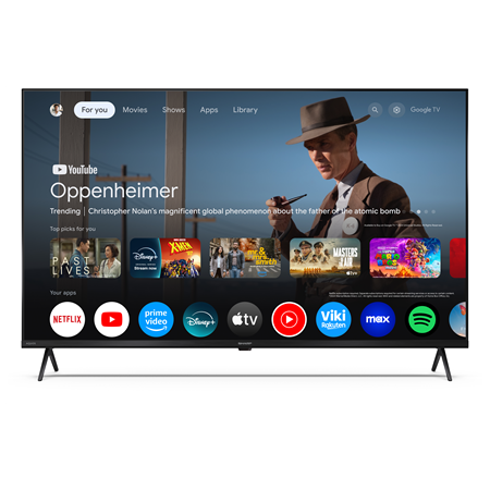 Sharp | 43HP5265E | 43 | Smart TV | Google TV | HD | Black