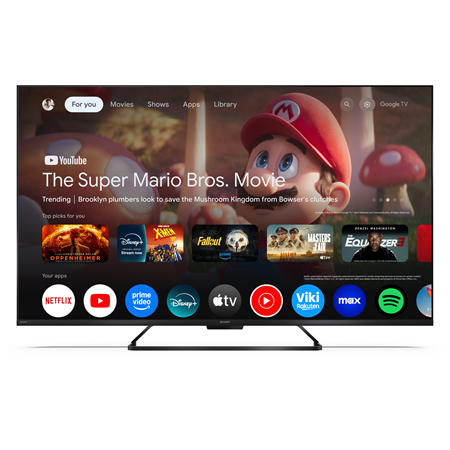 Sharp | 50HR7265E | 50 | Smart TV | Google TV | Black