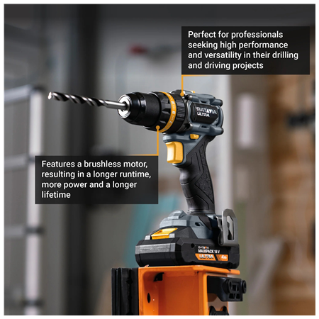 Batavia B.V. 18V Cordless Brushless Combi Drill 70 Nm, Without Battery and Charger