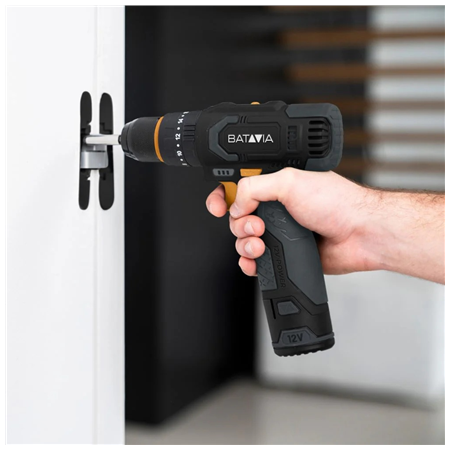 Batavia B.V. 12V Cordless Combi Drill - Fixxpack 2.0 Set (incl. 2.0Ah Battery & USB-C charging Cable)