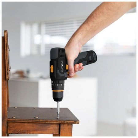 Batavia B.V. 12V Cordless Combi Drill - Fixxpack 2.0 Set (incl. 2.0Ah Battery & USB-C charging Cable)