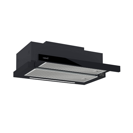 CATA Hood | TFH 6830 GBK | Telescopic | Energy efficiency class A+++ | Width 60 cm | 795 m³/h | Electronic | LED | Black Glass