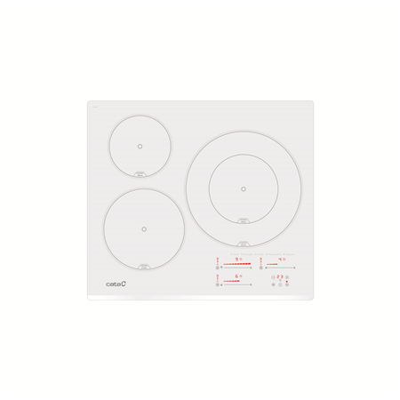 CATA Hob | INSB 6030 WH | Induction | Number of burners/cooking zones 3 | Slider touch | White