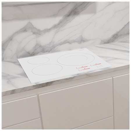 CATA Hob | INSB 6030 WH | Induction | Number of burners/cooking zones 3 | Slider touch | White