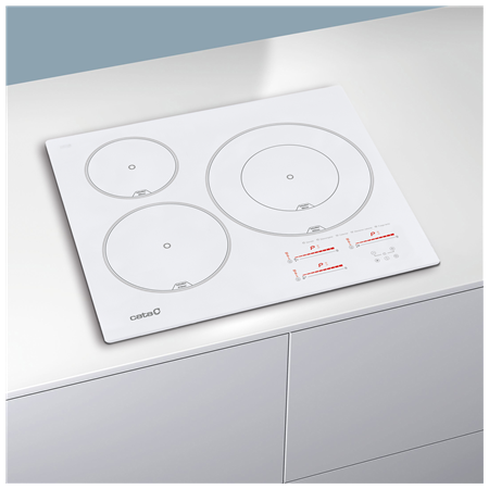 CATA Hob | INSB 6030 WH | Induction | Number of burners/cooking zones 3 | Slider touch | White