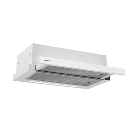 CATA Hood | TFH 6430 GWH | Telescopic | Energy efficiency class A+ | Width 59.8 cm | 391.5 m³/h | Electronic | LED | White