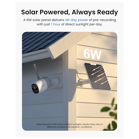 Reolink Wireless Pan & Tilt Long Lasting Solar/Battery Camera with Spotlights | Altas Series B630 with Solar Panel | Bullet | 4