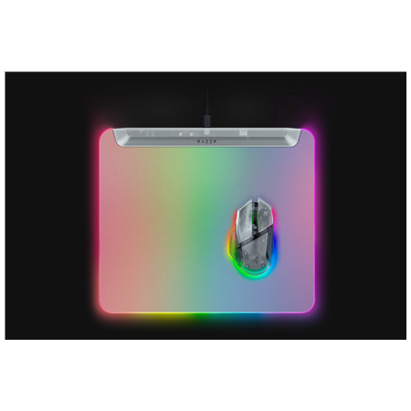 Razer RGB Gaming Mouse Mat | Firefly V2 Pro | Phantom White Edition