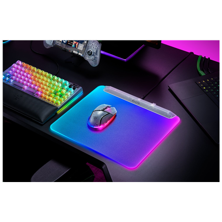 Razer RGB Gaming Mouse Mat | Firefly V2 Pro | Phantom White Edition