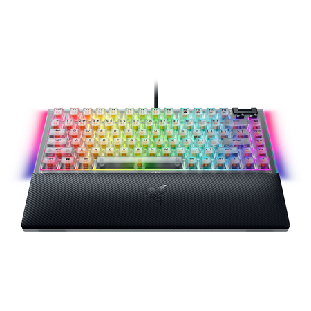 Razer Hot-swappable Mechanical Gaming Keyboard | BlackWidow V4 75% | Gaming Keyboard | Wired | US | Phantom White Edition | USB