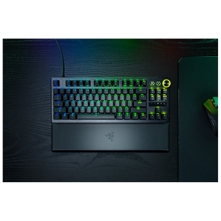 Razer Huntsman V3 Pro Tenkeyless 8KHz | Gaming keyboard | Wired | US | Black | USB Type-C | Razer Analog Optical Switch Gen-2