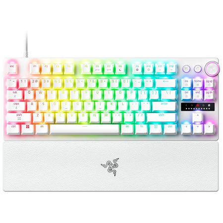 Razer Huntsman V3 Pro Tenkeyless 8KHz | Gaming keyboard | Wired | US | White | Razer Analog Optical Switch Gen-2
