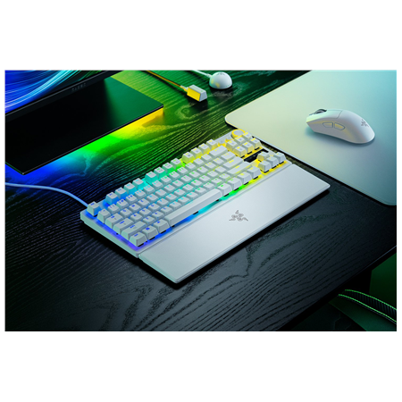 Razer Huntsman V3 Pro Tenkeyless 8KHz | Gaming keyboard | Wired | US | White | Razer Analog Optical Switch Gen-2