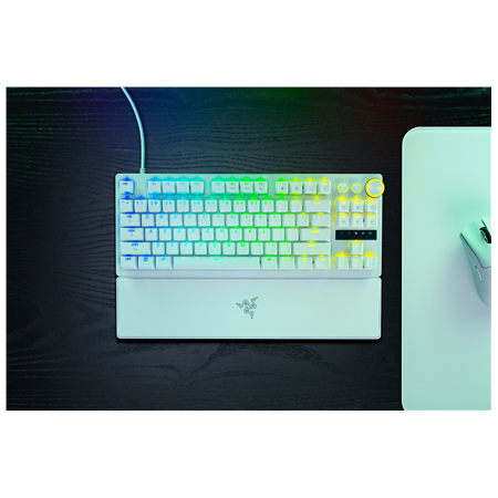 Razer Huntsman V3 Pro Tenkeyless 8KHz | Gaming keyboard | Wired | US | White | Razer Analog Optical Switch Gen-2