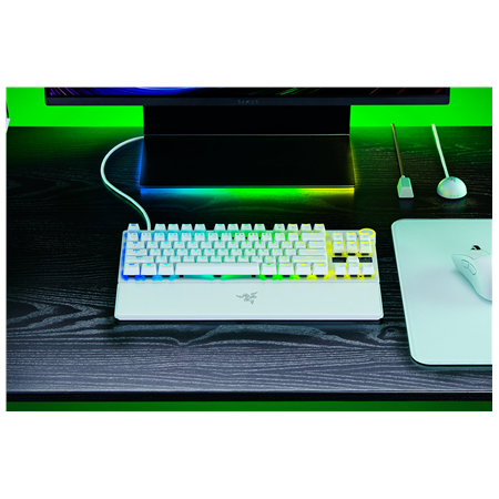 Razer Huntsman V3 Pro Tenkeyless 8KHz | Gaming keyboard | Wired | US | White | Razer Analog Optical Switch Gen-2