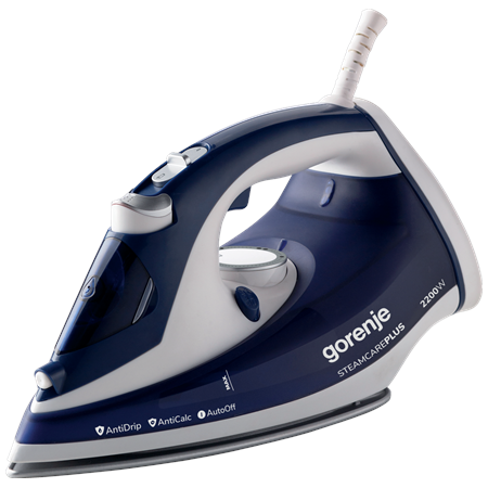 Gorenje | SIH2200BLC | Steam Iron | 2200 W | Water tank capacity 280 ml | Continuous steam 30 g/min | Steam boost performance 90