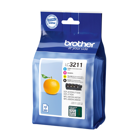 Brother Cartridge Value Pack | LC3211VAL | Ink cartridge | Black, yellow, cyan, magenta