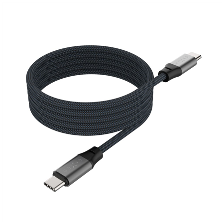 Fixed | Magnetic Braided Cable USB-C/USB-C, USB 2.0, Gray | FIXDBM-CC2-GR