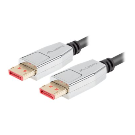 Lanberg DisplayPort M/M Cable 20 PIN V1.4 8K 60HZ | CA-DPDP-20CU-0010-BK | 1 m