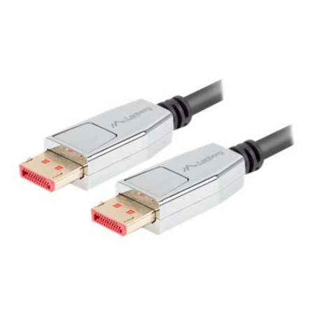 Lanberg DisplayPort M/M Cable 20 PIN V1.4 8K 60HZ | CA-DPDP-20CU-0010-BK | 1 m