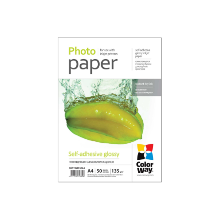 ColorWay Photo Paper, 50 sheets | 135 g/m² | A4 | Glossy