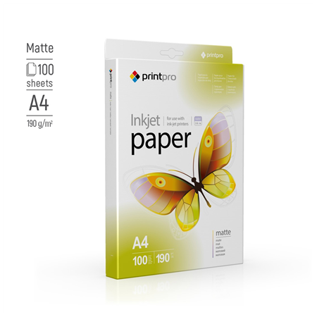 ColorWay PrintPro Photo Paper, 100 sheets | 190 g/m² | A4 | Matte